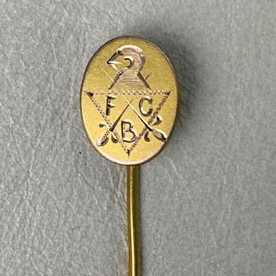antique KNIGHTS OF PYTHIAS FCB STICK PIN 