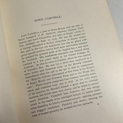 THE LIVES of THE CHIEF JUSTICES of ENGLAND LORD CAMPBELL V1 1894