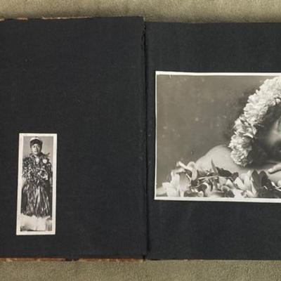 rare antique HAWAIIAN PHOTO ALBUM 1st USN SUBS DUKE KAHANAMOKU 1914-18 