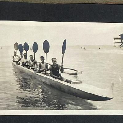 rare antique HAWAIIAN PHOTO ALBUM 1st USN SUBS DUKE KAHANAMOKU 1914-18 