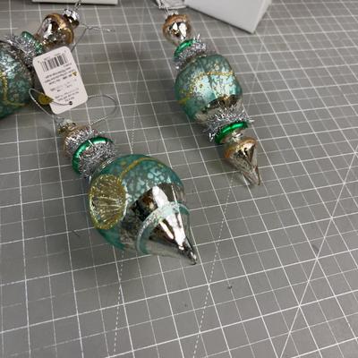 Hand Blown Glass Ornaments (9) 