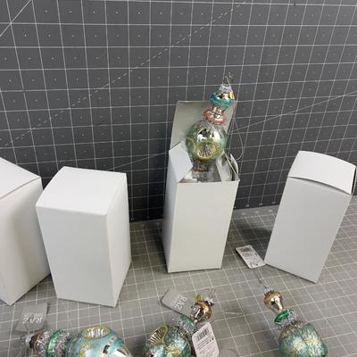 Hand Blown Glass Ornaments (9) 