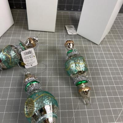 Hand Blown Glass Ornaments (9) 