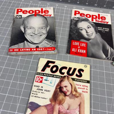 Vintage Small  PEOPLE TODAY Magazines, 