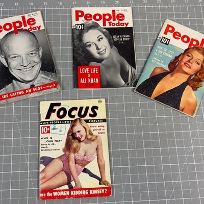 Vintage Small  PEOPLE TODAY Magazines, 