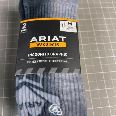 4 Pairs of ARIAT Crew Sock Men 