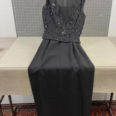 INCREDIBLE Black Beaded Dress SMALL