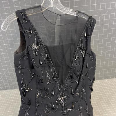INCREDIBLE Black Beaded Dress SMALL