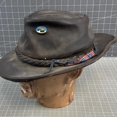 Kool Leather Cowboy Hat Men's
