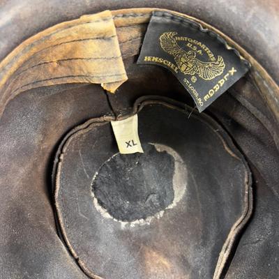 Kool Leather Cowboy Hat Men's