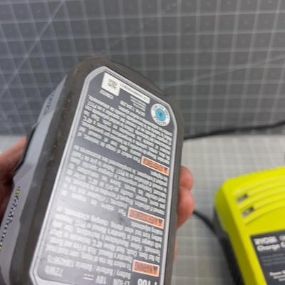 Ryobi Battery Charger and Battery 