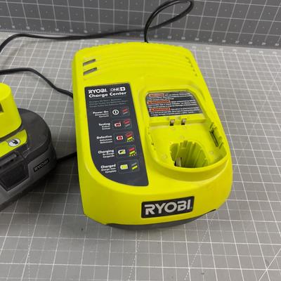 Ryobi Battery Charger and Battery 