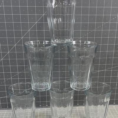 Glasses - 6 Glass Tumblers 