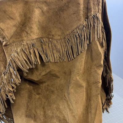 Fringe Demin & Company Fringe Leather Jacket, NEW 