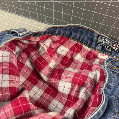Northern Expedition Limited  36 x 32 FLANNEL Lined Jeans