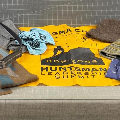 Accessory Pile of Belts and Bandanas 
