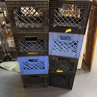 8 Milk Crates 