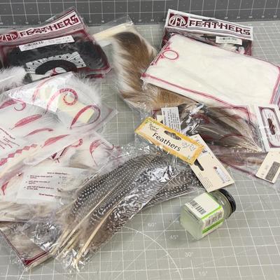 Fly Tie Supplies - Lots of FEATHERS