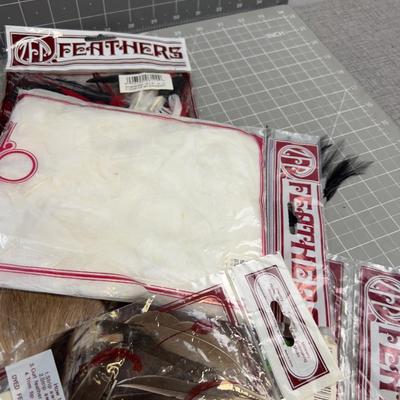 Fly Tie Supplies - Lots of FEATHERS