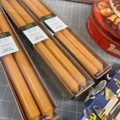 Candles, Picture, Frames, Glasses & Tins