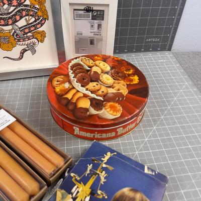 Candles, Picture, Frames, Glasses & Tins