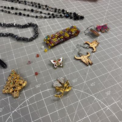 Pile of Costume Jewelry