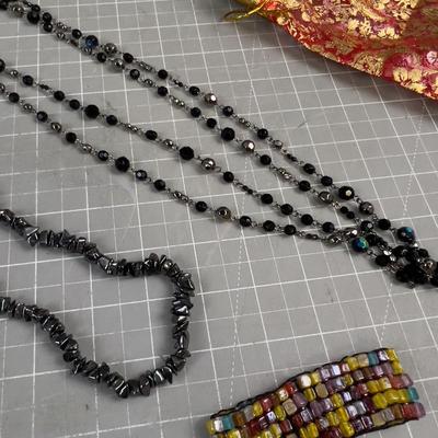Pile of Costume Jewelry