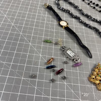 Pile of Costume Jewelry