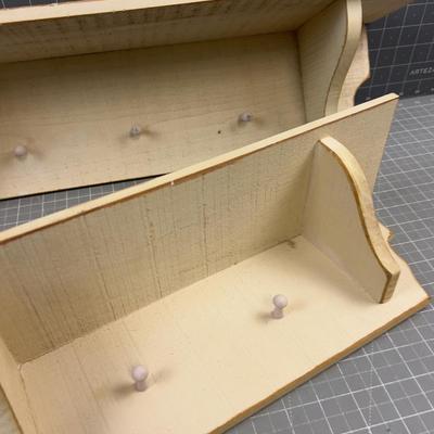Rustic Pine Wall Shelves  (2) 