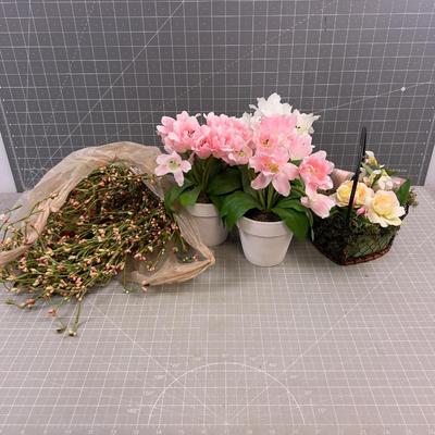 Faux Florals Mostly Pink Tone