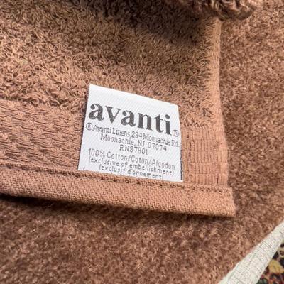 TOWELS: Black & Brown 100% Cotton 