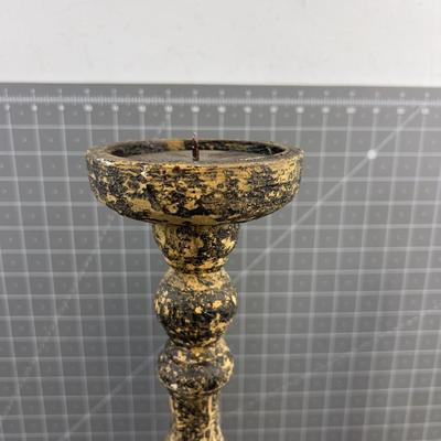 RUSTIC Design 24" Tall Candle Sticks, Wood