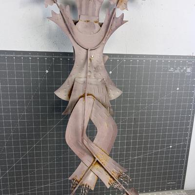 Tin Scarecrow 36" Tall