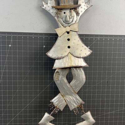 Tin Scarecrow 36" Tall