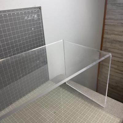 Clear Lucite Coffee Table 