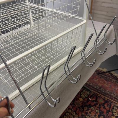 Closet Organizer Drawer Set WIRE with a Bonus Coat Hook 