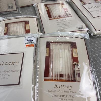 Sheer Curtain Panels and Valances