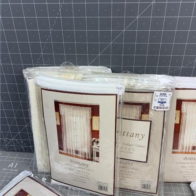 Sheer Curtain Panels and Valances