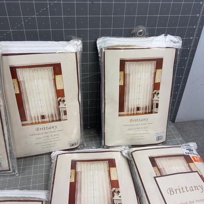Sheer Curtain Panels and Valances