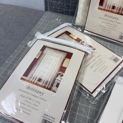 Sheer Curtain Panels and Valances