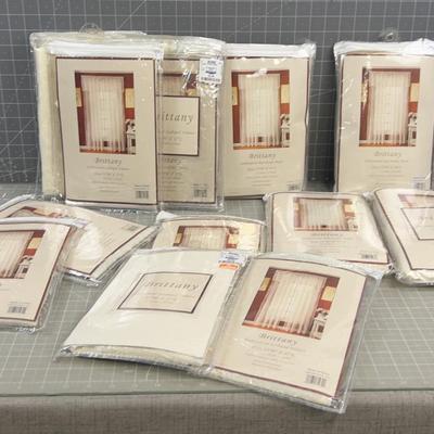 Sheer Curtain Panels and Valances
