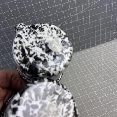 3 Pieces of Black & White Graniteware