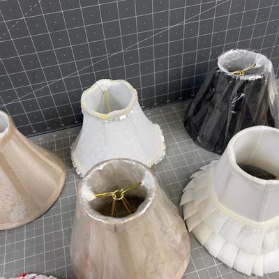 8 Tiny Lamp Shades 