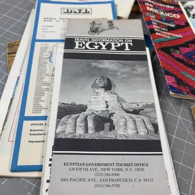 Vintage Travel Brochures 