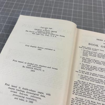 Book of Morm0n Leather 1949 Ed.