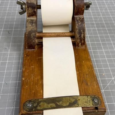Vintage Wood Note Paper Holder