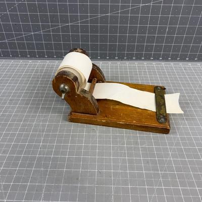 Vintage Wood Note Paper Holder