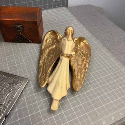 Decorative Items Angel Tile Bless Our Home 