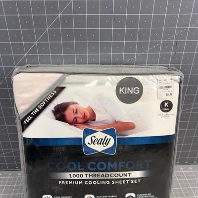 Sealy King Size Sheet Set 