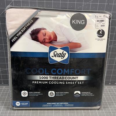 Sealy King Size Sheet Set 
